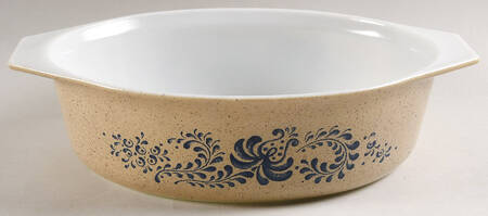 Homestead 2.5 Quart Oval Covered Casserole No Lid