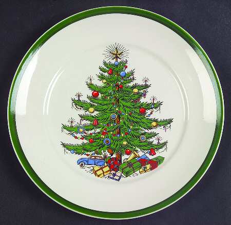 Christmas Tree Bread & Butter Plate
