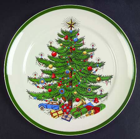 Christmas Tree Salad Plate