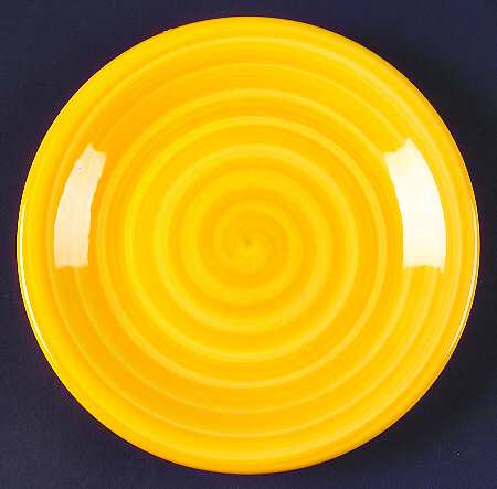 PER13 Yellow Salad Plate