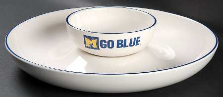 University of Michigan (2 Piece) Chip & Dip Set