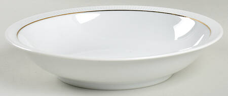 Gold Line Rim Soup Bowl