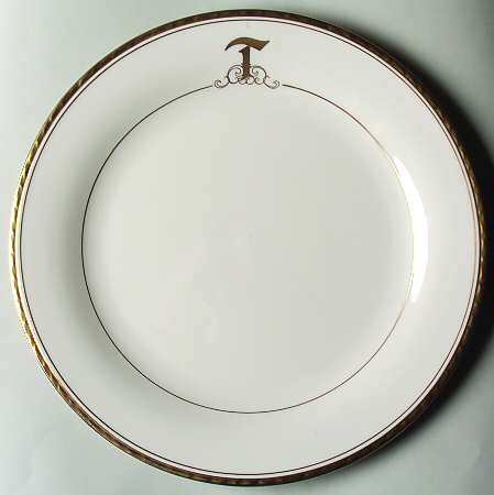 Reflection (Monograms) Dinner Plate