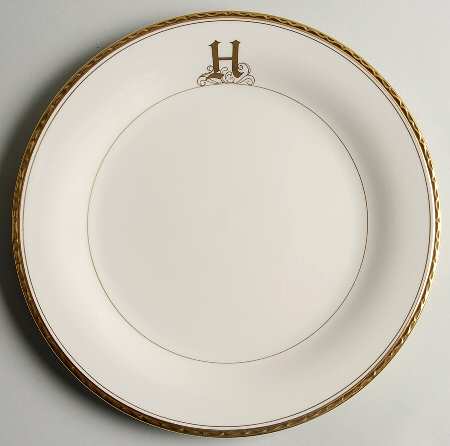 Reflection (Monograms) Dinner Plate