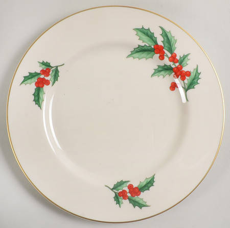 Holly Salad Plate