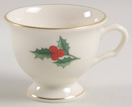 Holly Footed Demitasse Cup
