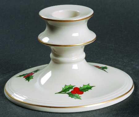 Holly Single Light Candlestick