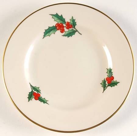 Holly Bread & Butter Plate