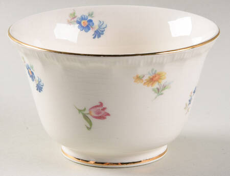 Revere (Smooth Gold Trim) Cranberry Bowl