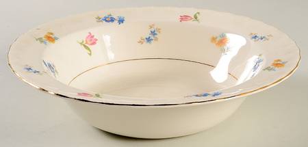 Revere (Smooth Gold Trim) 8" Round Vegetable Bowl