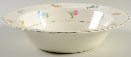 Revere (Smooth Gold Trim) 9" Round Vegetable Bowl