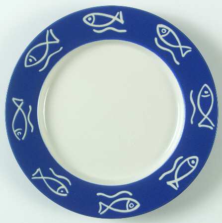 Bongo (Fish On Blue) Salad Plate