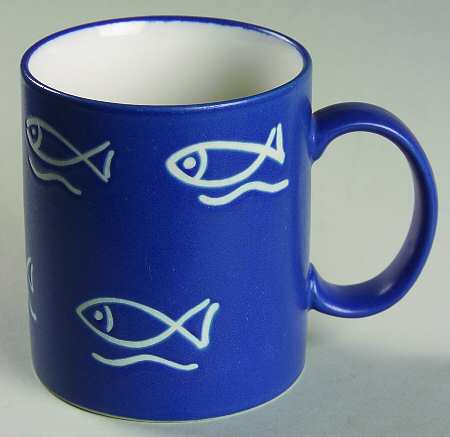 Bongo (Fish On Blue) Mug