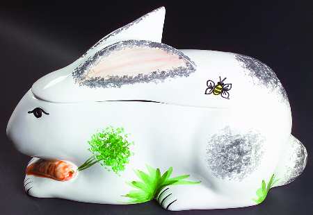 Bunny Garden Figural Tureen & Lid