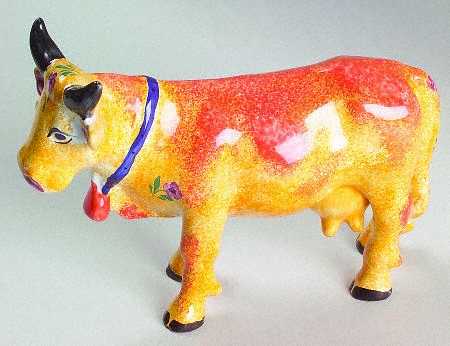 Royal Rooster Cow Figurine