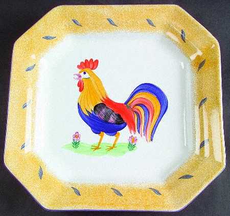 Royal Rooster 10" Square Serving Platter
