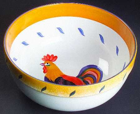Royal Rooster 9" Salad Serving Bowl