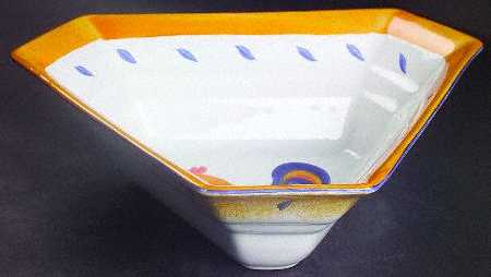 Royal Rooster Triangular Vegetable Bowl