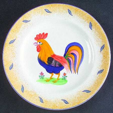 Royal Rooster Salad Plate