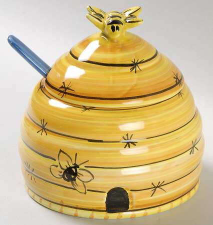 Honey Bee Jam/Jelly & Lid W/Spoon