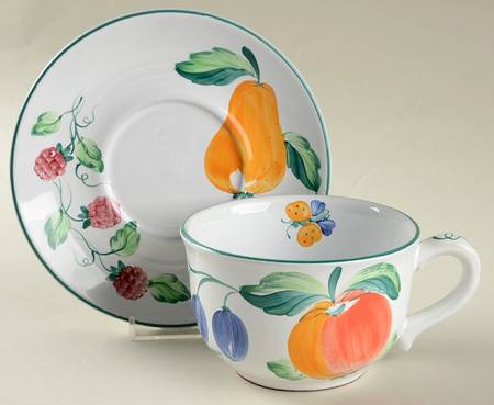 Garden Party Breakfast Cup & Saucer Set