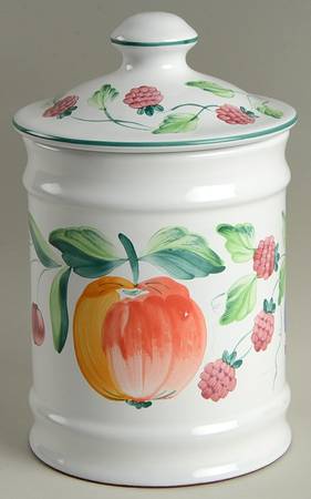 Garden Party Small Canister & Lid