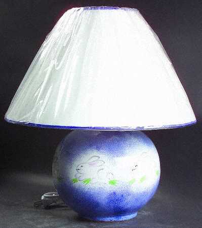 Hippity Hop Blue Electric Lamp & Shade