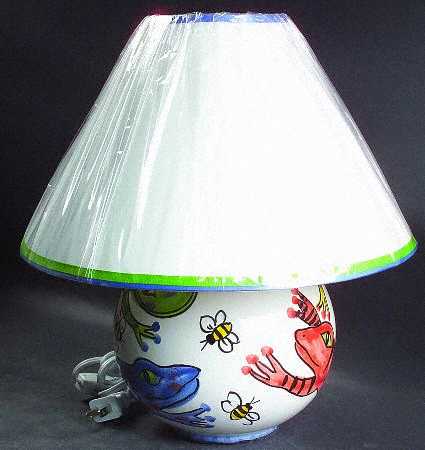 Waterlogged Electric Lamp & Shade