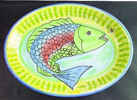 Waterlogged 19" Oval Serving Platter