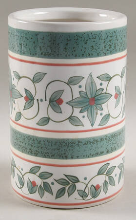 French Quarter (Stoneware) Small Cylinder Canister No Wood Lid