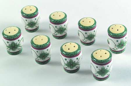French Quarter (Stoneware) Individual Salt & Pepper Set - Set of 4