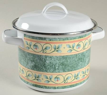 French Quarter (Stoneware) 2.5 Quart Metal Stew Pot