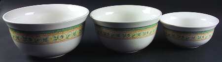 French Quarter (Stoneware) (3 Piece) Mixing Bowl Set
