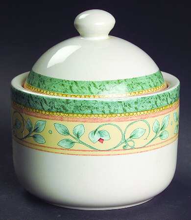 French Quarter (Stoneware) Sugar Bowl & Lid