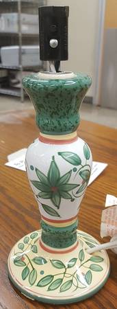 French Quarter (Stoneware) Candle Lamp No Shade