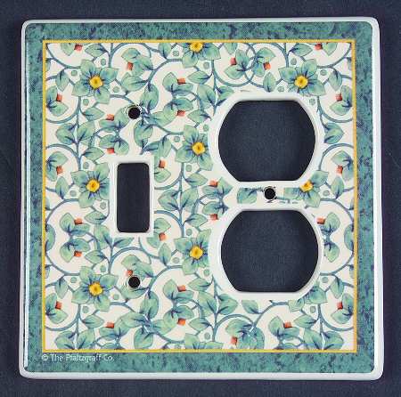 French Quarter (Stoneware) Combination Switchplate-Outlet Cover