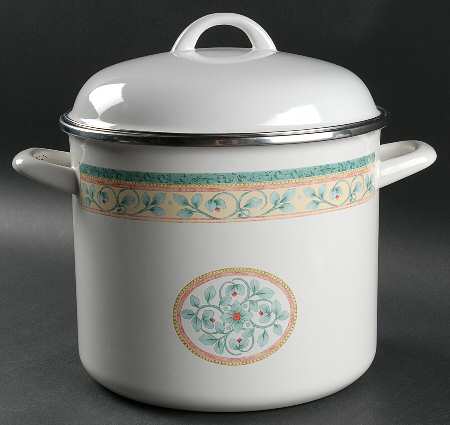 French Quarter (Stoneware) 8 Quart Metal Stockpot & Metal Lid