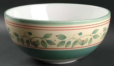 French Quarter (Stoneware) 11" Large Salad Serving Bowl