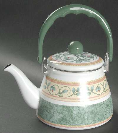 French Quarter (Stoneware) Metal Kettle & Lid