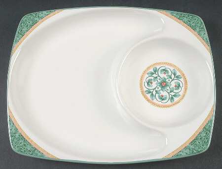 French Quarter (Stoneware) 11" Rectangular Snack Tray