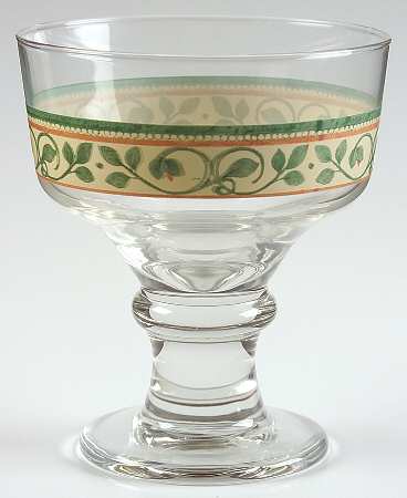 French Quarter (Stoneware) Glassware Footed Dessert