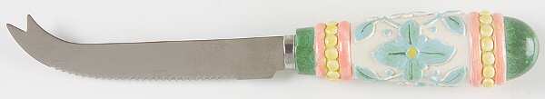 French Quarter (Stoneware) Cheese Knife with Stainless Blade