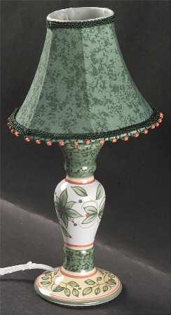 French Quarter (Stoneware) Candle Lamp & Shade