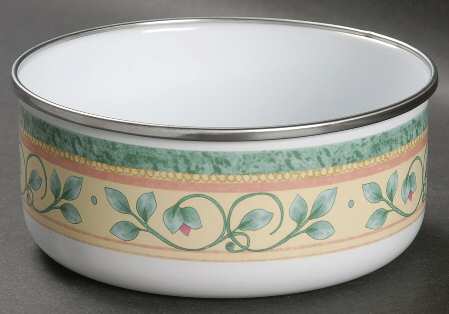 French Quarter (Stoneware) 5 3/4" Metal Bowl