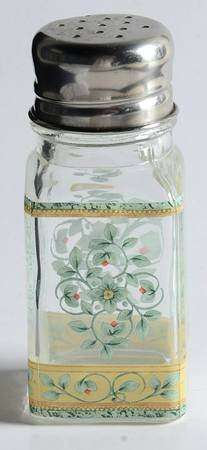 French Quarter (Stoneware) Glassware Pepper Shaker & Lid