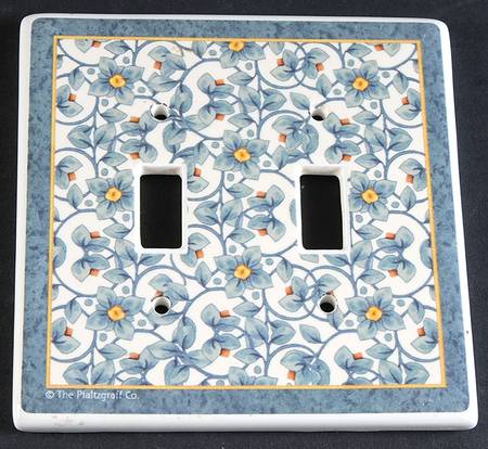 French Quarter (Stoneware) Double Light Switch Cover