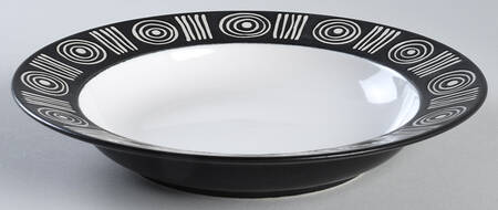 Bongo (Black) Rim Soup Bowl