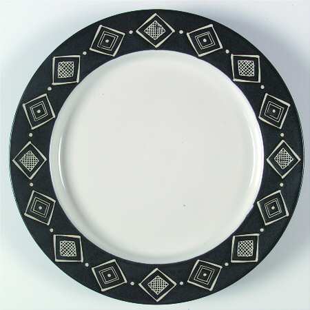 Bongo (Black) 12" Chop Plate (Round Platter)