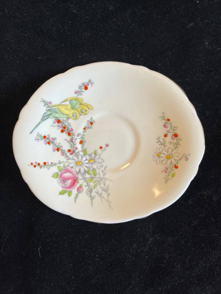 Princess Margaret Rose White Saucer for Footed Cup