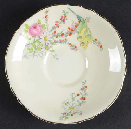 Princess Margaret Rose White Saucer